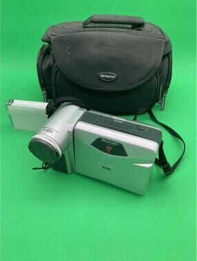 Sharp Hi8 ViewCam Silver Camcorder Model #VL-AH130 w Case - Untested No Charger